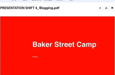 [Baker Street Camp] Программа языкового лагеря Blogging или Блогеры