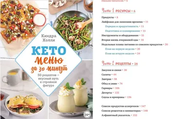 Кето-меню за 30 минут (Киндра Холли)