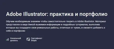 [Stepik] Adobe Illustrator: практика и портфолио (Анастасия Пшиченко)