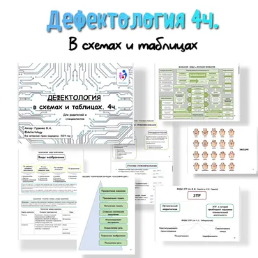 Дефектология в схемах и таблицах 4 часть (Виктория Гуренко)