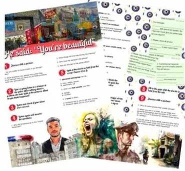 Летний worksheet He said: you're beaufitul A2 (Елена Сарнавская)