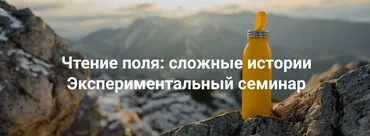 [Институт Открытого поля] Чтение поля: сложные истории. Экспериментальный семинар (Елена Веселаго)