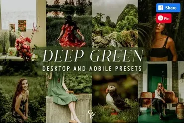 [Creativefabrica] 10 Deep Green Lightroom Presets