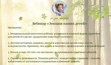 Эмоции наших детей (Наталья Соломаха)