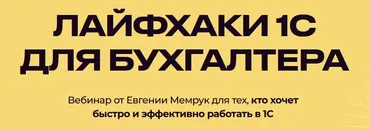 [Biznesinalogi] Лайфхаки 1С для бухгалтера (Евгения Мемрук)