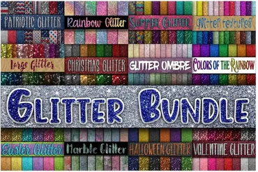 [designbundles] Набор из Текстур в Стиле Glitter
