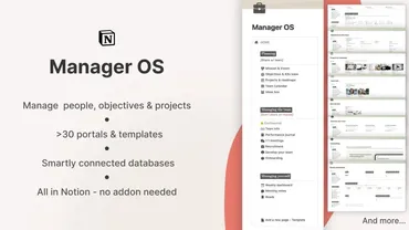 [Notion] Набор шаблонов Manager OS (Mona ManagerHacks)