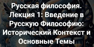 [Точка интеллекта] Русская философия. Лекция 1: Введение в Русскую философию: Исторический контекст и основные темы (Иван Негреев)