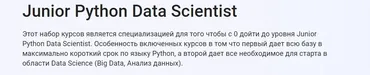 [Stepik] Junior Python Data Scientist (Alex Erofeev)