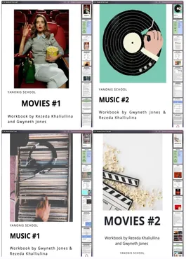 [Yanonis School] Pack 4 Worksheets Movie & Music (A2-B1) (Gwyneth Jones, Резеда Халиуллина)