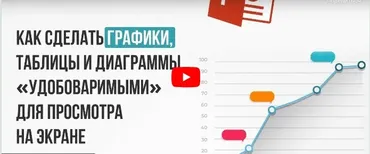 [Инфоурок] Как сделать таблицы и диаграммы «удобоваримыми» для просмотра на экране (Ирина Миничева)