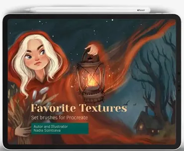 [Bocadebra] Любимые текстурные кисти для Procreate. Favorite Textures Brushes Procreate (Надежда Солнцева)