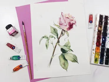 [Arttsapko] Акварельный роза (Анастасия Колбина)