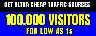Ultra cheap traffic sources as low as 100k visitors for 1usd (Robinjo)