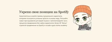 Продвижение в Spotify для артистов (Михаил Мазунов)