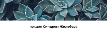 Лекция «Синдром Жильбера» (Венера Хабирова)
