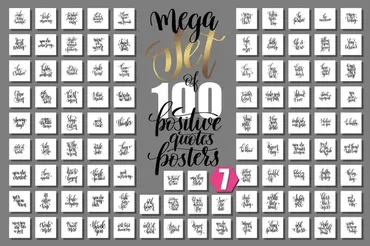 [Creative Market] 100 Positive quotes