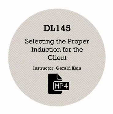 DL145 - Как выбрать правильную индукцию для вашего клиента. Selecting The Proper Induction For The Client (Джеральд Кейн)
