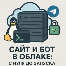 [Stepik] Свой веб-сайт и telegram-бот в облаке — настрой и запусти сам (Ринат Минязев)
