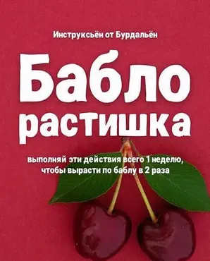 Баблорастишка. Инструксьён от Бурдальён (Валентина Бурдалева)