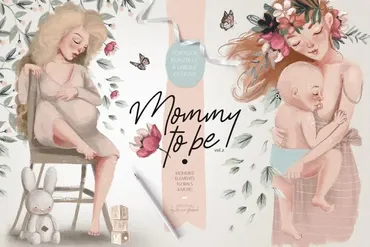 [Сreativemarket] Mommy To Be Vol.2 (Анна Бабич)