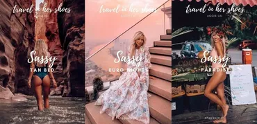 Классные летние пресеты для путешествий. Sassy Collection [Travel in her Shoes]