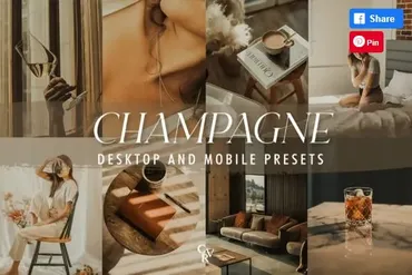 [Creativefabrica] 10 Champagne Lightroom Presets