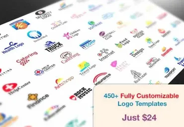 [inkydeals] 450 Полностью Редактируемых Шаблонов Логотипов
