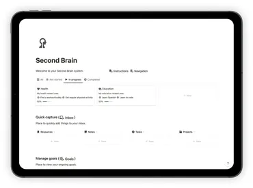 [Notion] Organize Your Entire Life With Notion Second Brain (notionway)