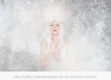 [Kimladesigns.com] Фотоналожения Снежная королева / Ice Queen Photo Overlays