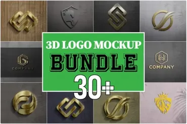 [Creativemarket] Luxury 3d LOGO Mockup Bundle v.03 (Graphics Wizard)