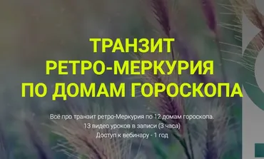 Транзит Ретро-Меркурия по 12 домам гороскопа (Евгений Волоконцев)