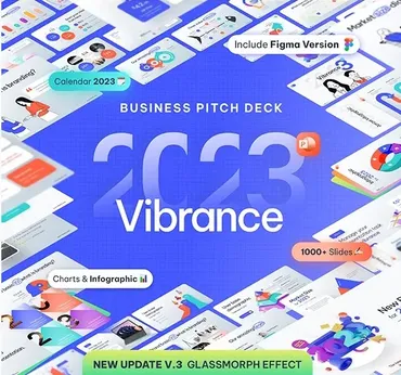 [BrandEarth] 2023 Vibrance Premium PowerPoint Presentation Template