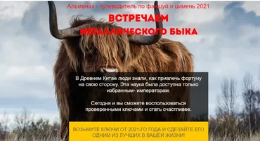 Фэншуй путеводитель по году Металлического Быка 2021. Тариф - Стандарт (Нинель Смолина)