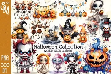 [Creativefabrica] Halloween Collection Sublimation Clipart