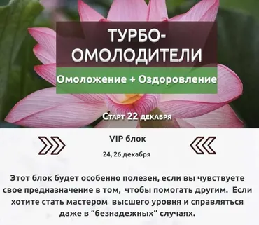 Турбо-омолодители. Vip блок (Александр Серебренников)