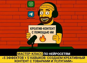 5 эффектов + 5 навыков: создаем креативный контент с товарами и услугами (Руслан Хасаншин)