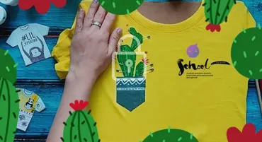 [Lil school] Роспись футболки (Лариса Лебедева)
