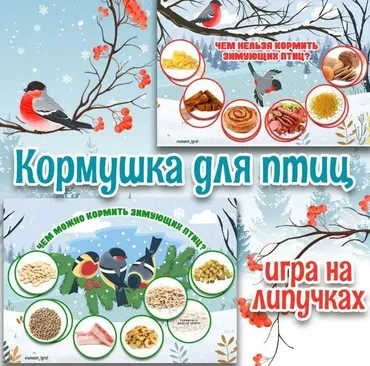 [umeem_igrat] Игра на липучках. Кормушка для птиц (Алсу Хаметова)