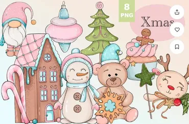 [Palmpink Illustrations] Рождественские иллюстрации (Дарья Львова)