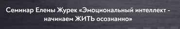 [МИП] Эмоциональный интеллект - начинаем жить осознанно (Елена Журек)