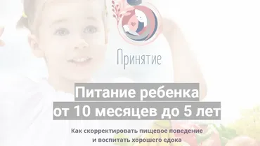 Питание ребенка  от 10 месяцев до 5 лет (Марина Ступина)