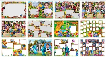 [ctw-design.blogspot] Выпускная фотокнига для детских садиков № 601 «Любимые мультфильмы». Выпуск 2015 + 2 бонуса