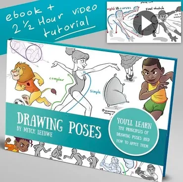 How to draw poses - Как рисовать позы (Mitch Leeuwe)