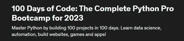 [Udemy] 100 Days of Code: The Complete Python Pro Bootcamp for 2023 (Dr. Angela Yu)