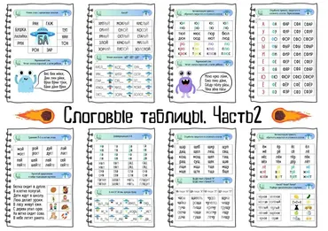 [PRO ОБУЧЕНИЕ чтению] Слоговые таблицы, 2 часть (Ирина Романова)