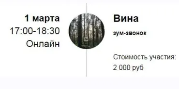 Зум-звонок «Вина» (Марина Кульпина)
