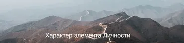 Характер элемента Личности (Юлия Бальсина)