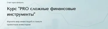 PRO сложные финансовые инструмент. Тариф Базовый (Александра Вальд)
