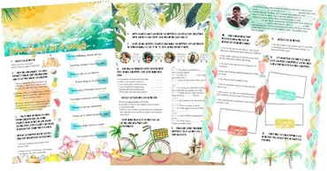Worksheet для конца учебного года. End of the year (Елена Сарнавская)